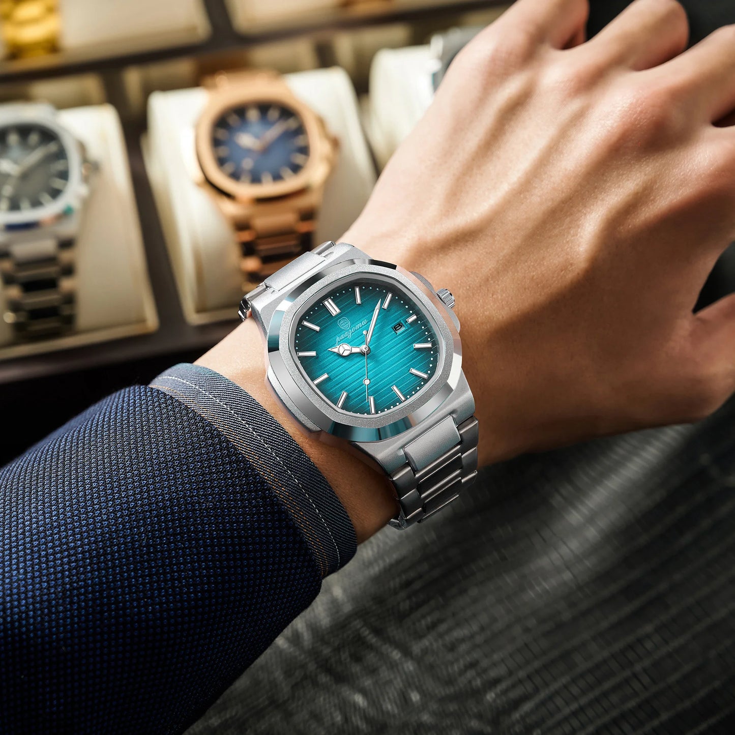 2024 New Men Watch Quartz Waterproof Male Clock Business Watch Mens Watches Top Brand Luxury Watch Men Chronograph Reloj Hombre
