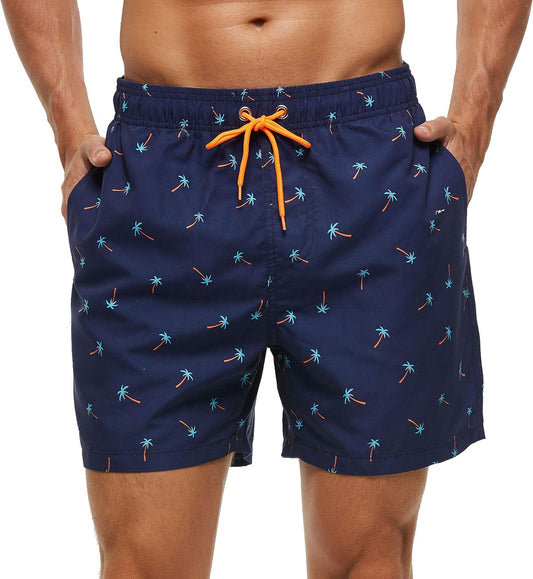 Men'S Swim Trunks Quick Dry Shorts with Pockets